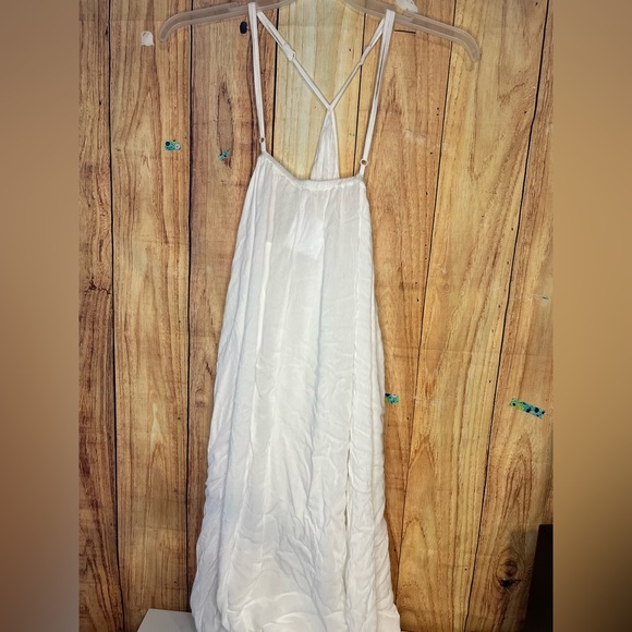Goddess Strappy Maxi Dress White Size Large NWT - Picture 7 of 7